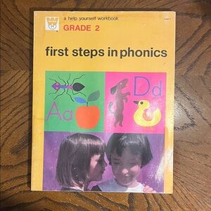 Vintage kids book | First Steps in Phonics Grade 2 Workbook 1968
